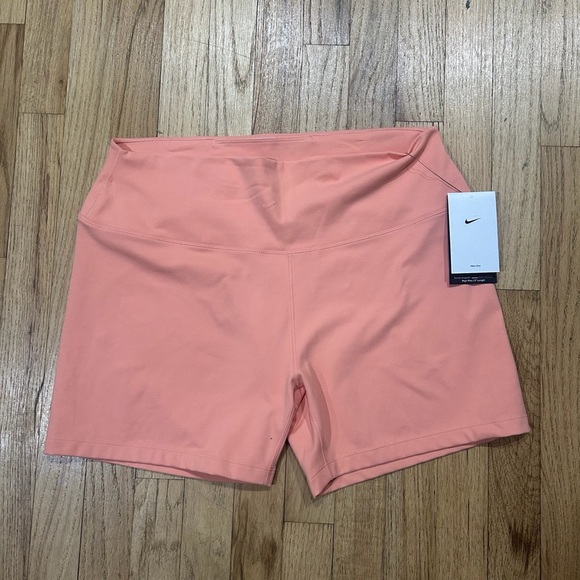 Nike Pants - Nike Women’s One High Waisted 5” Dri-Fit Coral Biker Shorts Sz XXL NWT
